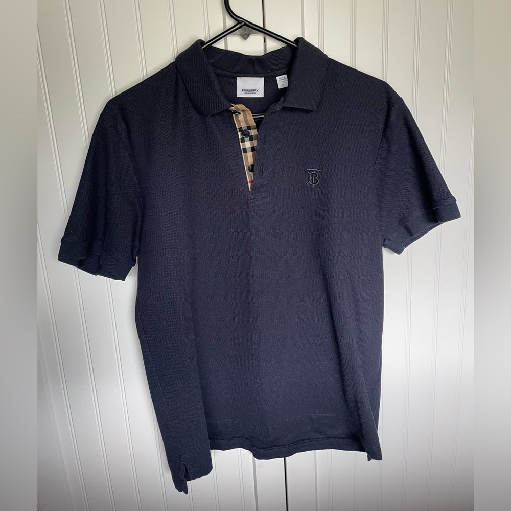 Burberry Men’s Eddie Pique Polo (Navy)